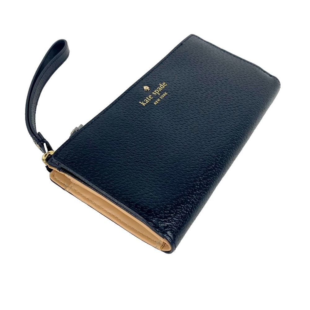 New Kate Spade New York Leather Wallet Leila Continental Lg Zip Around Wristlet
